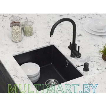 Смеситель Paulmark Essen Es213211-418(BLM) (черный металлик) картинка 2